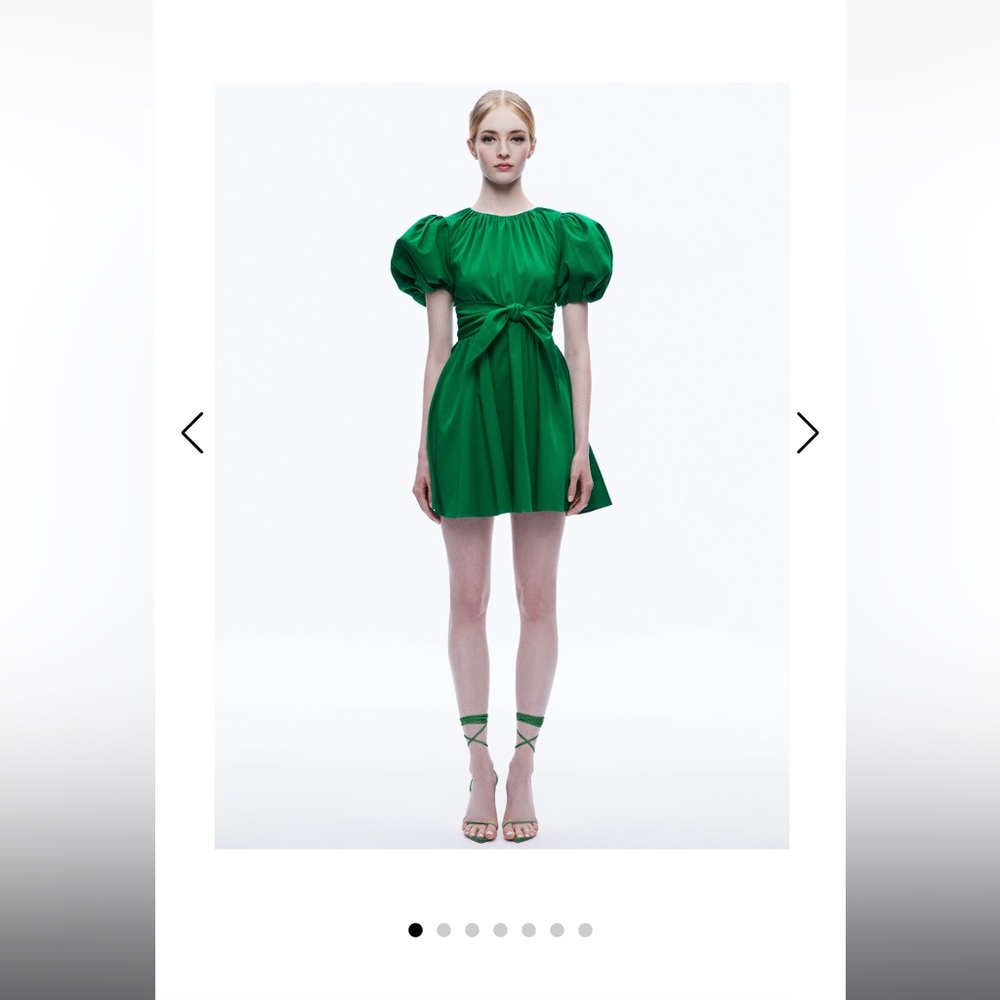 Alice & Olivia Kylan Puff Sleeve Dress